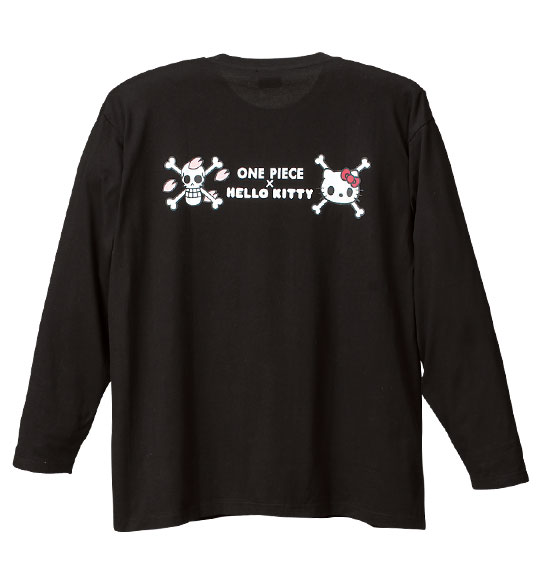 ONEPIECE×HELLO KITTY Tシャツ(長袖) ブラック
