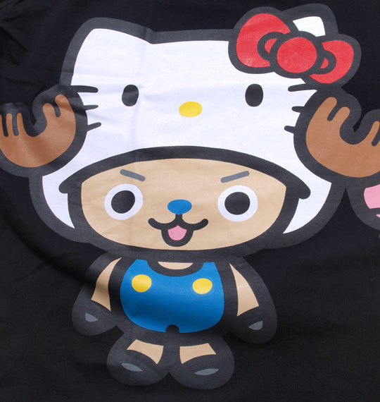 ONEPIECE×HELLO KITTY Tシャツ(長袖) ブラック