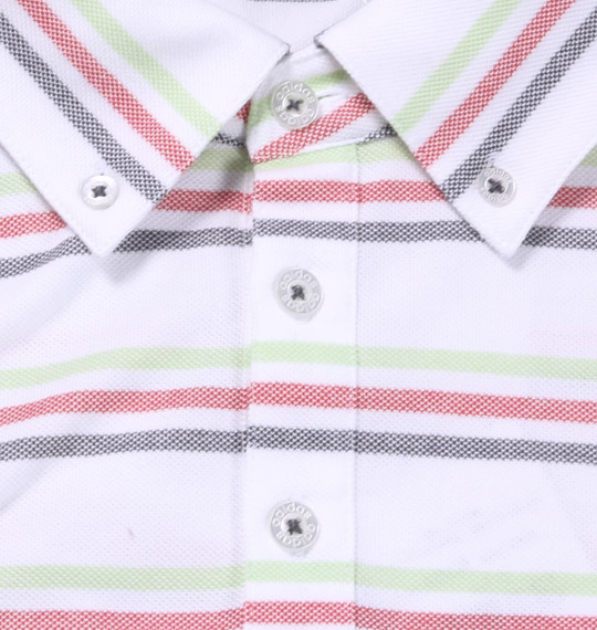 adidas golf マルチボーダーB.D半袖ポロシャツ ホワイト