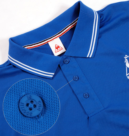 LE COQ SPORTIF 半袖ポロシャツ ブルー