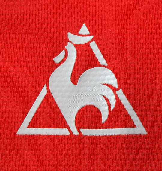 LE COQ SPORTIF ジップシャツ(半袖) レッド