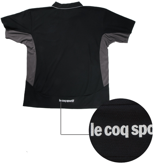 LE COQ SPORTIF ジップシャツ(半袖) ブラック