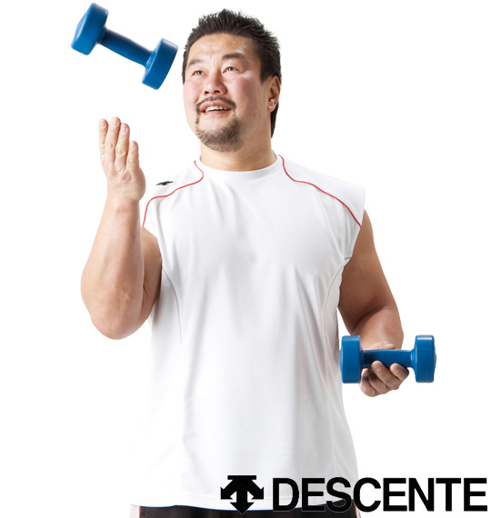 DESCENTE ドライメッシュノースリーブ ホワイト