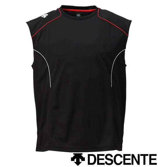 DESCENTE ドライメッシュノースリーブ ブラック