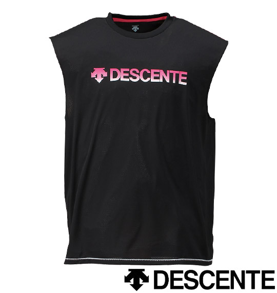 DESCENTE ドライメッシュノースリーブ ブラック