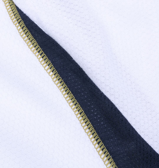 DIADORA プラクティスシャツ(半袖) ホワイト×ネイビー