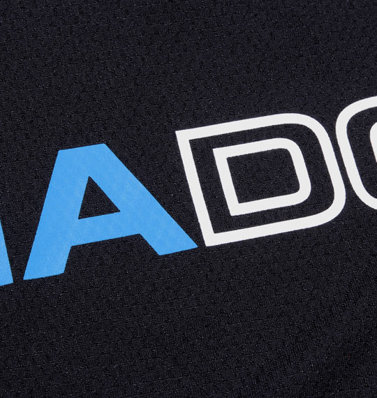 DIADORA プラクティスシャツ(半袖) ブラック×ターコイズ