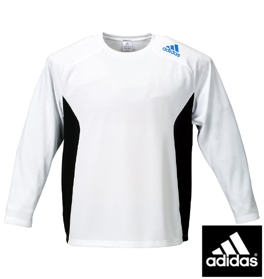 adidas Tシャツ(長袖) ホワイト