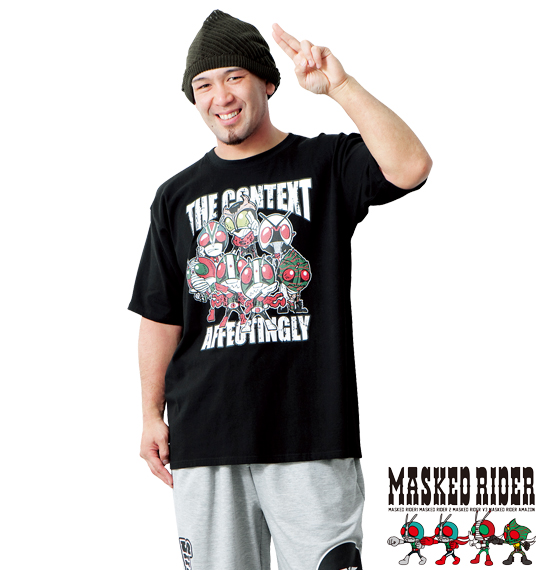 仮面ライダー Tシャツ(半袖) ブラック