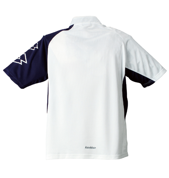 lotto ジップTシャツ(半袖) ホワイト