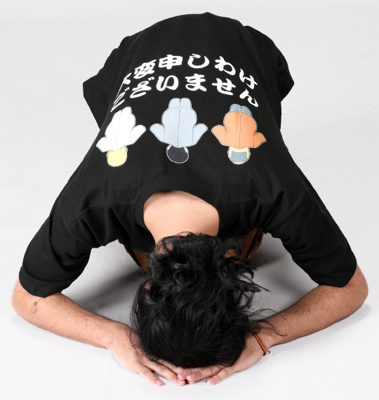 シリーズ生きる土下座 半袖Tシャツ ブラック