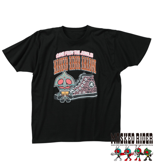 仮面ライダー 半袖Tシャツ ブラック