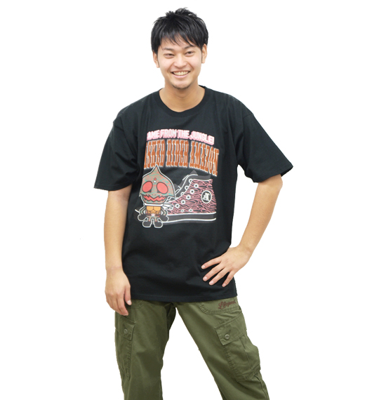 仮面ライダー 半袖Tシャツ ブラック