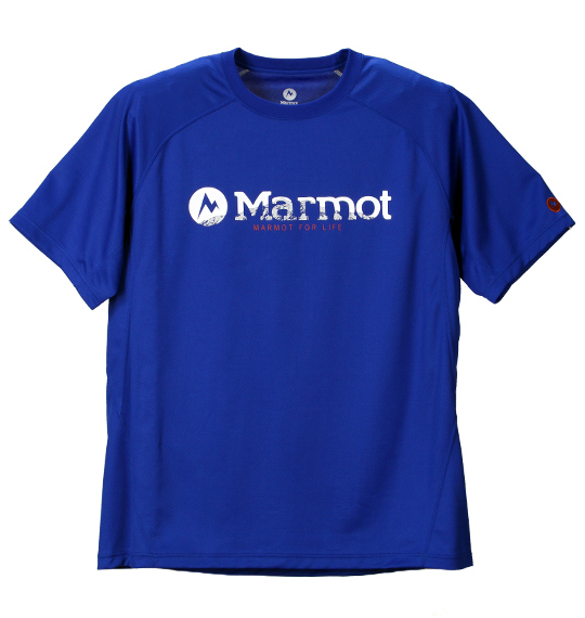 Marmot 半袖Tシャツ ブルー