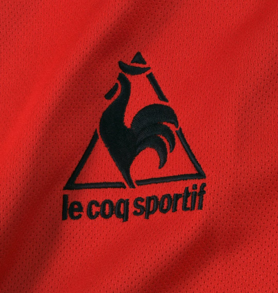 LE COQ SPORTIF ハーフジップシャツ(半袖) レッド