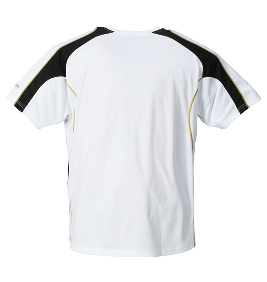 DIADORA 半袖プラクティスシャツ ホワイト×ブラック