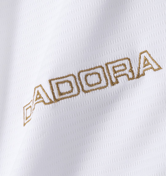 DIADORA ハーフジップ半袖プラクティスシャツ ホワイト