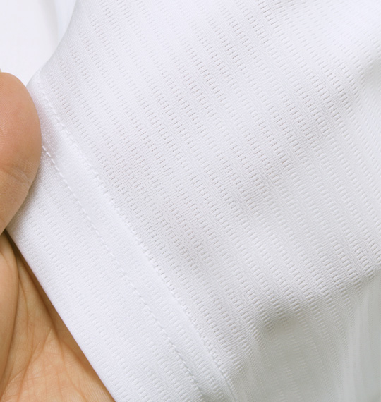 DIADORA ハーフジップ半袖プラクティスシャツ ホワイト