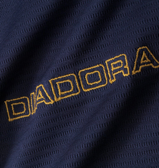 DIADORA ハーフジップ半袖プラクティスシャツ ネイビー