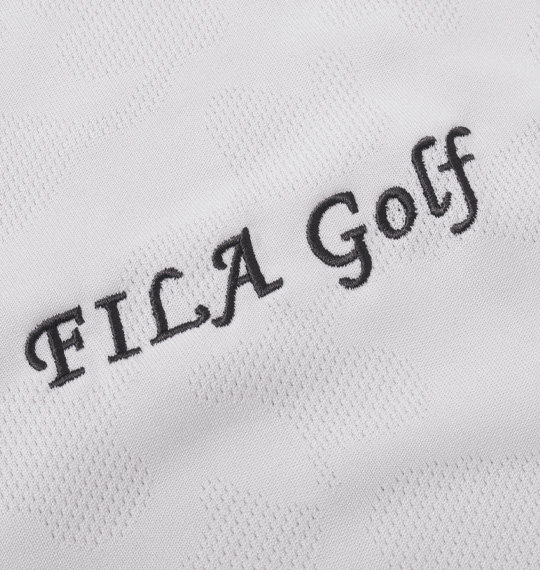 FILA GOLF カモメッシュ半袖ポロシャツ ライトグレー