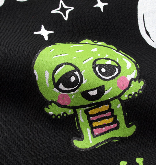 GACHAPIN×MUKKU 半袖Tシャツ ブラック