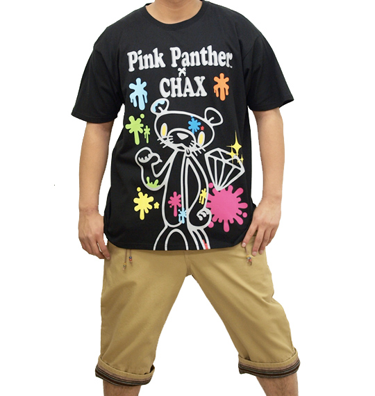 GACHAPIN×MUKKU 半袖Tシャツ ブラック