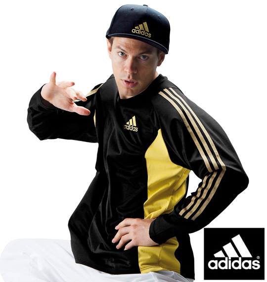 adidas 長袖Tシャツ ブラック
