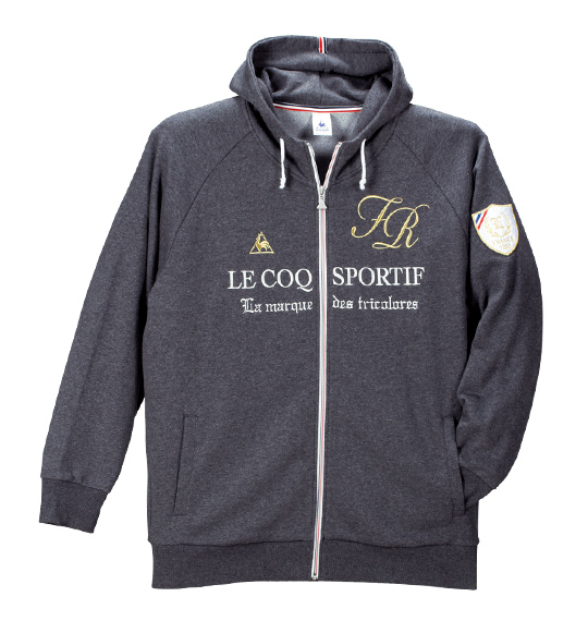 LE COQ SPORTIF パーカースウェットジャケット チャコール杢