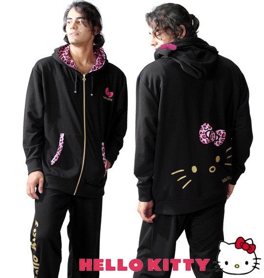 HELLO KITTY フルジップパーカーセット ブラック