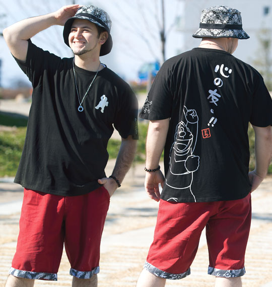 ドラえもん 半袖Tシャツ ブラック