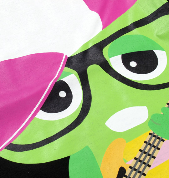 GACHAPIN×MUKKU 半袖Tシャツ ブラック