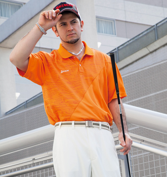 SRIXON 半袖ポロシャツ オレンジ