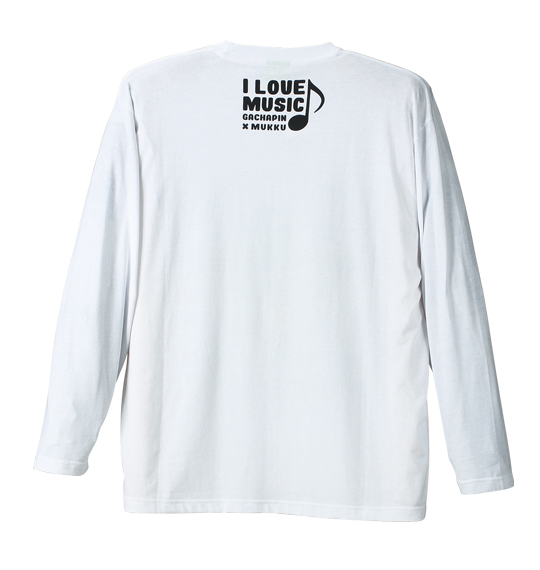 GACHAPIN×MUKKU 長袖Tシャツ ホワイト