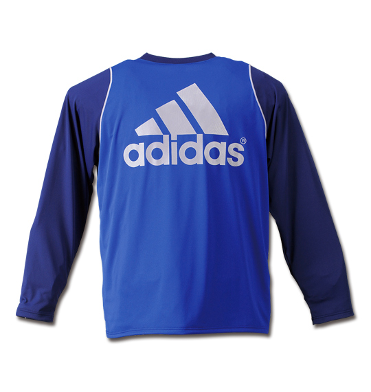 adidas 長袖Tシャツ ネイビー