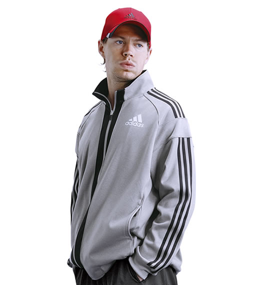 adidas フルジップジャケット モクグレー