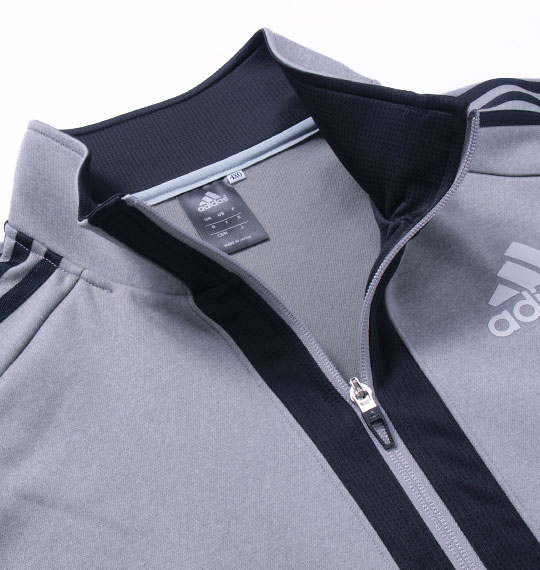 adidas フルジップジャケット モクグレー