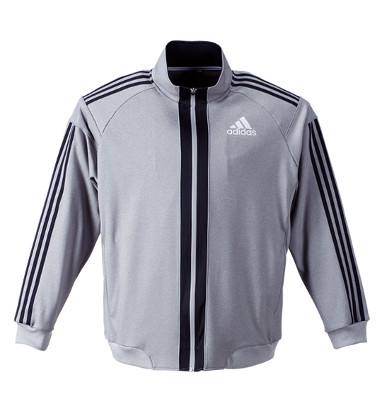 adidas フルジップジャケット モクグレー