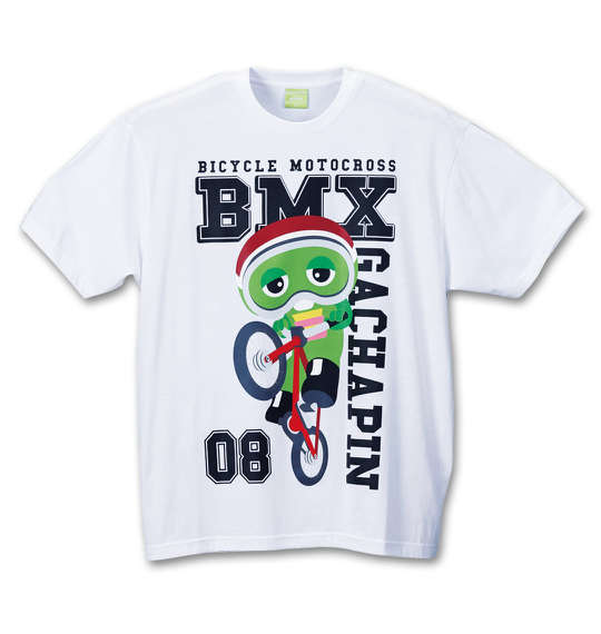 GACHAPIN×MUKKU 半袖Tシャツ ホワイト