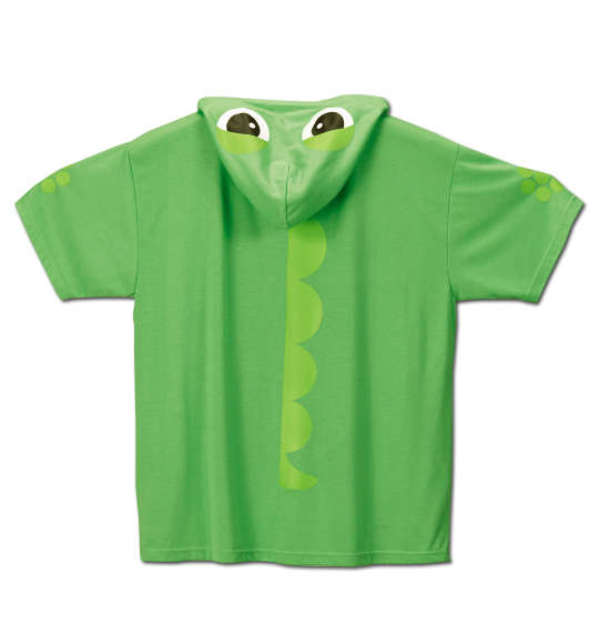 GACHAPIN×MUKKU 半袖Tパーカー+ハーフパンツ グリーン