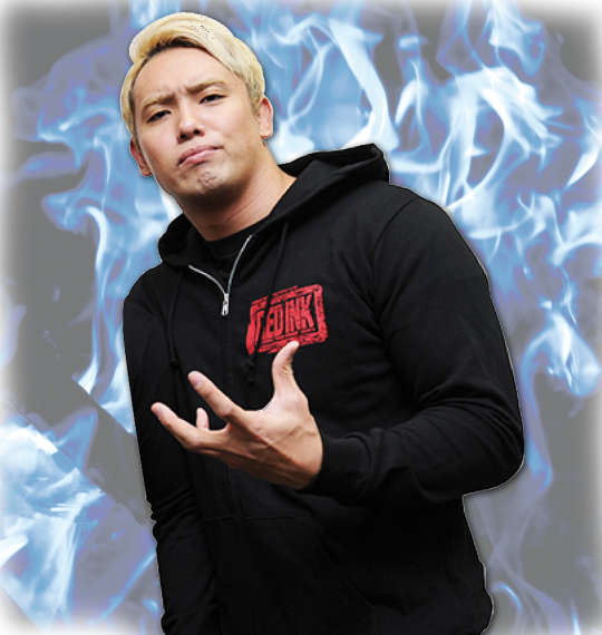 新日本プロレス オカダ選手RED INKフルジップパーカー ブラック
