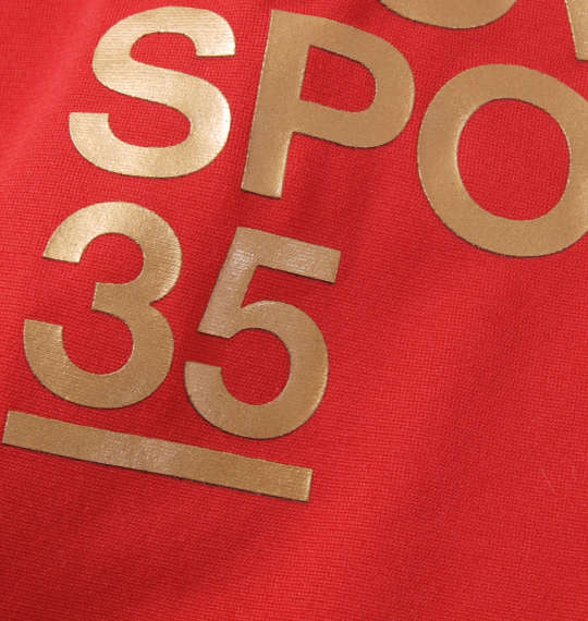 DESCENTE ストレッチハーフネック長袖シャツ レッド