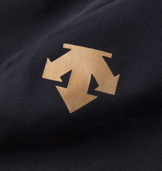 DESCENTE ストレッチハーフネック長袖シャツ ブラック