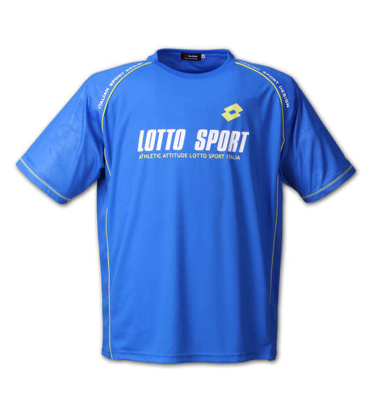 lotto DRYメッシュ半袖Tシャツ ブルー