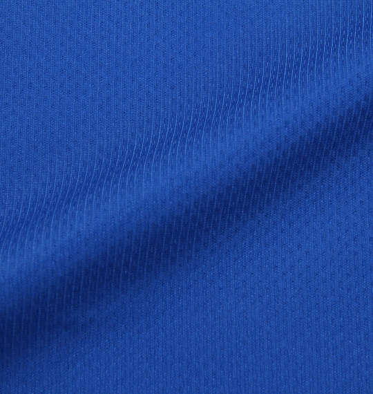 lotto DRYメッシュ半袖ハーフジップシャツ ブルー