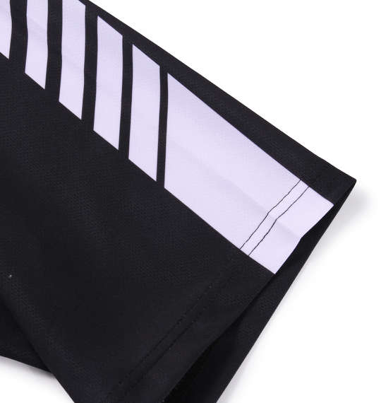 lotto DRYメッシュ半袖ハーフジップシャツ ブラック