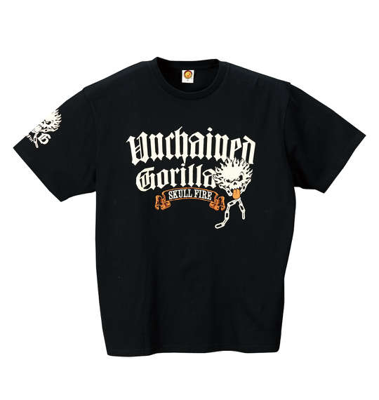 新日本プロレス 真壁選手SKULL FIRE too Sweet半袖Tシャツ ブラック