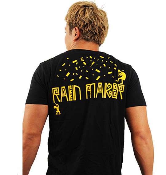 新日本プロレス オカダ・カズチカ「ココペリ」半袖Tシャツ ブラック