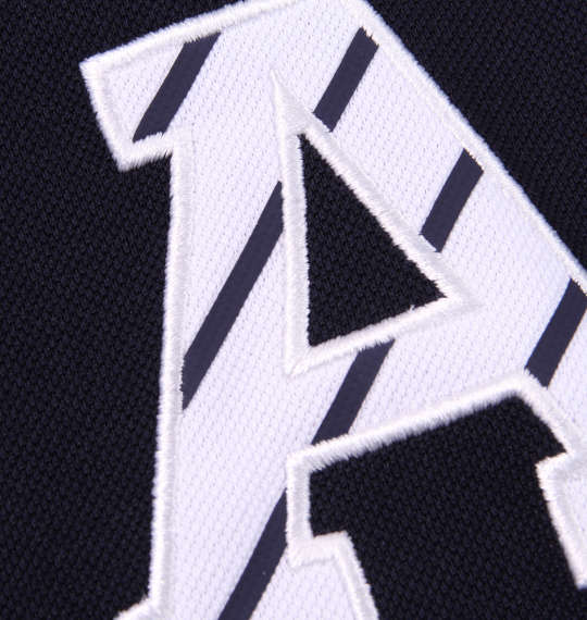 adidas golf エンブレム半袖ポロシャツ ネイビー