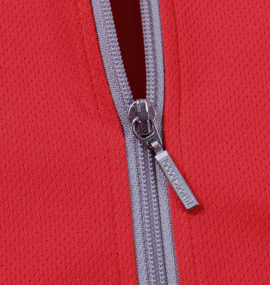LE COQ SPORTIF ハーフジップ半袖シャツ スカーレット