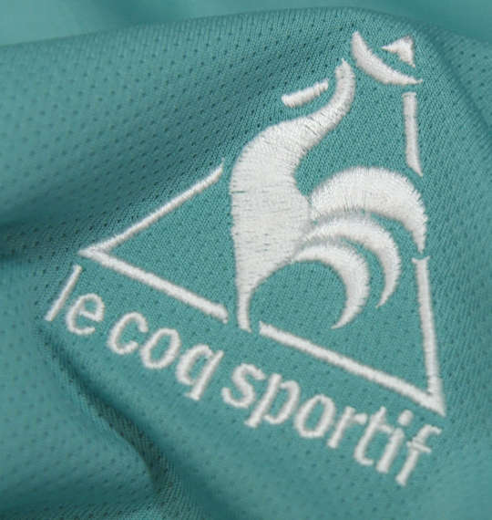 LE COQ SPORTIF ハーフジップ半袖シャツ シノープルグリーン